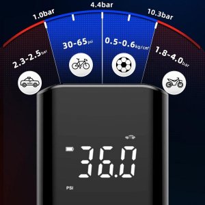 Heckermann Bezprzewodowa pompka elektryczna (kompresor) 6000 mAh Heckermann CZK-3690 4