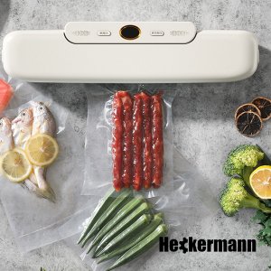 Heckermann Zgrzewarka próżniowa do pakowania żywności Heckermann JL-VS8808 + folia 20x600 cm - Biały 3