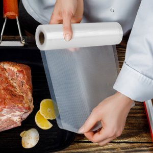 Heckermann Zgrzewarka próżniowa do pakowania żywności Heckermann JL-VS8808 + folia 20x600 cm - Biały 8