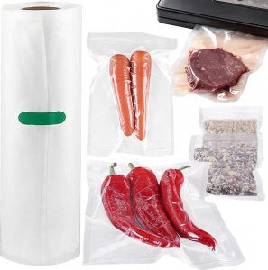 Heckermann Zgrzewarka próżniowa do pakowania żywności Heckermann JL-VS8808 + folia 20x600 cm - Biały 9