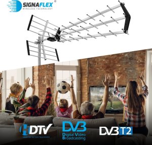 Antena RTV Signaflex Antena telewizyjna Signaflex HD-28E KIERUNKOWA ZEWNĘTRZNA ANTENA DVB-T2 470-862 MHz 7