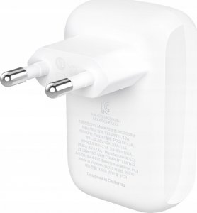 Ładowarka Belkin BoostCharge 1x USB-A 1x USB-C 3 A (WCB009VFWH) 3