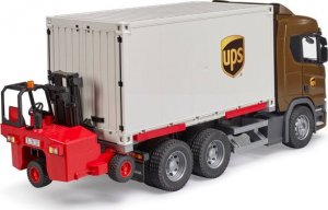Bruder Pojazdy Scania Super 560R Kontener UPS z wózkiem widłowym 3