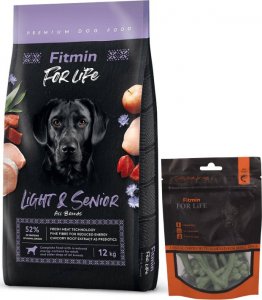 Fitmin  FITMIN For Life Light & Senior 12kg + PRZYSMAK GRATIS !!! 1