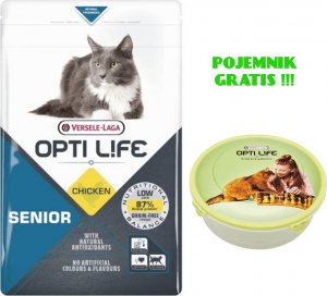 Opti life VERSELE-LAGA OPTI LIFE Senior 1kg - karma dla starszych kotów + POJEMNIK GRATIS !!! 1