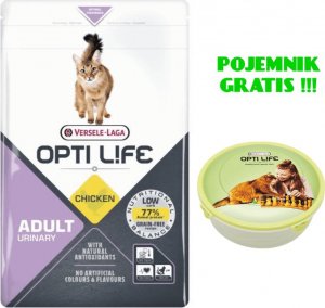 Opti life VERSELE-LAGA OPTI LIFE Cat Urinary 1kg - karma dla dorosłych, sterylizowanych kotów + POJEMNIK GRATIS !!! 1