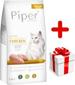 Dolina Noteci DOLINA NOTECI Piper Animals z kurczakiem dla kotów 3kg + niespodzianka dla kota GRATIS! 1