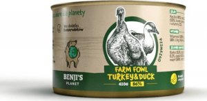 Benjis Planet Benji's Planet Farm Flow Turkey&Duck Indyk z kaczką 410g 1