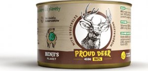 Benjis Planet Benji's Planet Proud Deer Jeleń z warzywami 410g 1