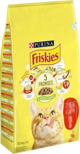 Friskies PURINA Friskies Karma dla kotów z mieszanką wołowiny i kurczaka z warzywami 10kg 1