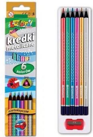 Penmate Kredki Premium Kolori metaliczne 6 kolorĂłw 1