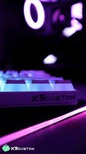 Klawiatura KBcustom KB61 - KBcustom - Hot Swap - Pudding Keycaps - Red Switch 8