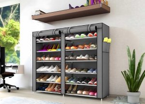 Severno Szafka materiałowa na buty, regał tekstylny XXL 2