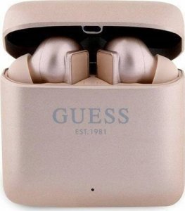 Słuchawki Guess Guess Printed Logo - Słuchawki Bluetooth TWS + etui ładujące (różowy) 1
