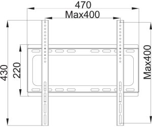 Techly Uchwyt ścienny LCD/LED Techly 25"-56", 40kg slim 21mm 5