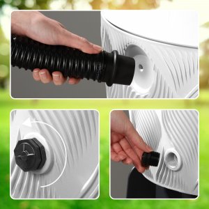 Kadax Zbiornik Na Deszczówkę 240L Beczka Pojemnik Na Deszcz Donica + Kran mocny 3