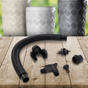 Kadax Zbiornik Na Deszczówkę 240L Beczka Pojemnik Na Deszcz Donica + Kran mocny 7