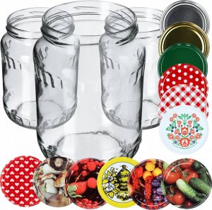 Kadax 48x Słoik Szklany 720ml Dżem Ogórki Zakrętka 82mm 1