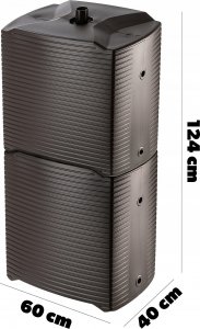 Kadax KADAX Zbiornik Na Deszczówkę 250L Pojemnik Zestaw 3