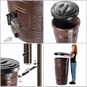 Kadax KADAX Zbiornik Na Deszczówkę 265L Pojemnik Zestaw 11