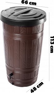 Kadax KADAX Zbiornik Na Deszczówkę 265L Pojemnik Zestaw 3