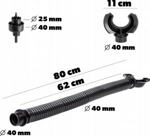Kadax KADAX Zbiornik Na Deszczówkę 265L Pojemnik Zestaw 4