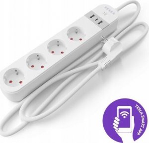 Listwa zasilająca Tesla 4 gniazda 2 m biała (TSL-SPL-SPS300) 9