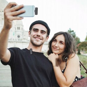 Mikrofon Slayo 2x Mikrofon Krawatowy Bezprzewodowy Do iPhone Android PC USB-C+Lightning 7