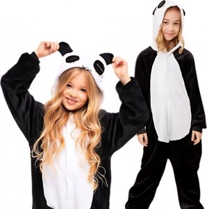 nerd hunters Piżama Onesie Kigurumi Kostium Przebranie Panda Dzieci 125-135cm 1
