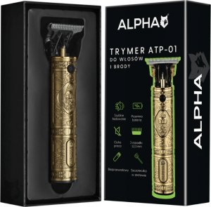 Trymer Alpha Barberski trymer do strzyżenia włosów i brody + grzebień 3