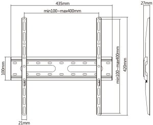 Home It Homeit® TV-ophæng slim 32-70" 45 kg. 2
