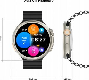 Smartwatch Yaxo Oxnard Czarny  (YAX-WE-SW-003) 7