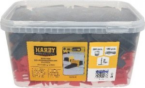 Hardy System do poziomowania płytek 2 mm Klipsy + Kliny 400 sztuk 1