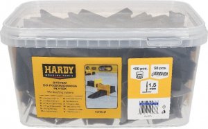 Hardy System do poziomowania płytek 1,5 mm Klipsy + Kliny 150 sztuk 1