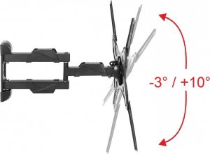 VETOUSON Długi 44cm UCHWYT TELEWIZORA WIESZAK TV 23-55 cali narożny MS410 3