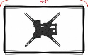 VETOUSON Długi 44cm UCHWYT TELEWIZORA WIESZAK TV 23-55 cali narożny MS410 8