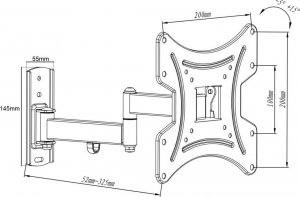VETOUSON Uchwyt do telewizora TV 26 32 39 40 42" M211-B 4