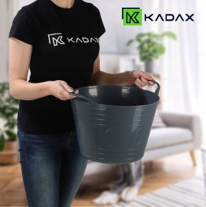 Kosz na pranie Kadax KADAX Kosz Plastikowy Elastyczny Na Pranie Uniwersalny 15L Uchwyty Popiel 5