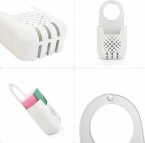 Kadax KADAX Organizer Na Gąbkę Uchwyt Do Zlewu Z Gąbką Kuchenny Przybornik Biały 8