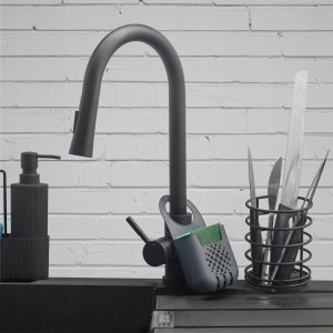 Kadax KADAX Organizer Na Gąbkę Uchwyt Do Zlewu Z Gąbką Kuchenny Ciemny Szary 4