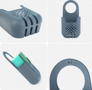 Kadax KADAX Organizer Na Gąbkę Uchwyt Do Zlewu Z Gąbką Kuchenny Ciemny Szary 8