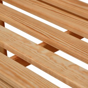 Kadax KADAX Ławka Ogrodowa Z Oparciem Drewniana Parkowa 119 cm Taras Ogród Tik 9