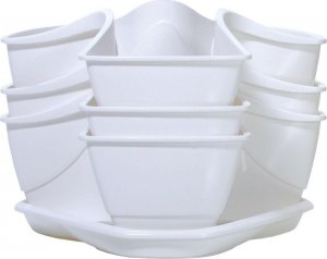 Prosperplast OGRÓD WERYKALNY DONICZKA KASKADA DO ZIÓŁ - BIAŁY 7