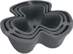 Prosperplast OGRÓD WERTYKALNY DONICZKA KASKADOWA - ANTRACYTOWY 3