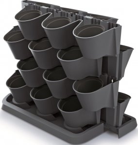 Prosperplast KWIETNIK OGRÓD WERTYKALNY STOJĄCY ANTRACYT 3