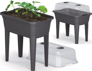 Prosperplast SZKLARNIA STOJĄCA ROZSADNIK RESPANA SET ECOLINE* ANTRACYT 11