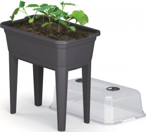 Prosperplast SZKLARNIA STOJĄCA ROZSADNIK RESPANA SET ECOLINE* ANTRACYT 9