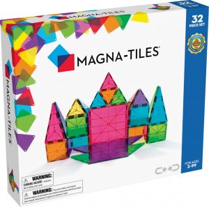 Magna Tiles Magna-Tiles - Clear Colours 32 pcs - (90208) /Building and Construction Toys 1