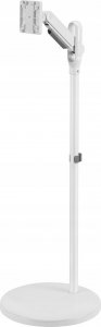 Maclean Mobilny stojak podłogowy na monitor/TV Maclean, sprężyna gazowa, 17"-35", 2-10kg, biały, MC-970W 4