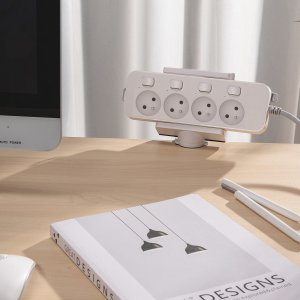 Maclean Uchwyt biurkowy listwy zasilającej Maclean, biały, 40-70mm, MC-470W 2